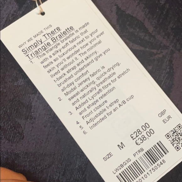 NWT Lululemon There Triangle Bralette - Picture 3 of 3